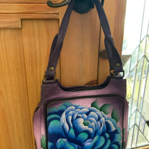 Anuschka Anna Precious Peonies Shoulder Bag